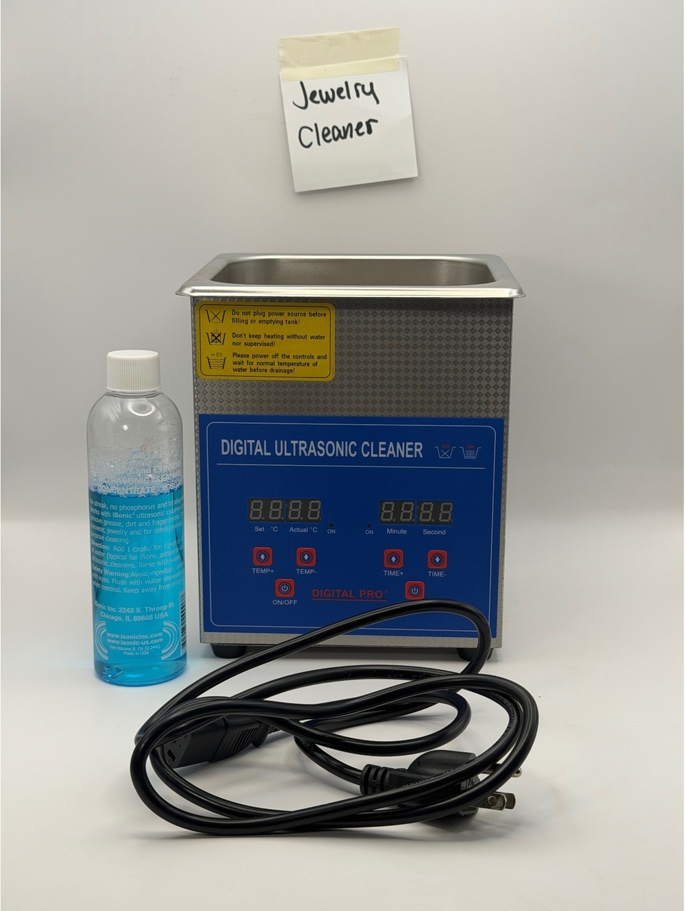 Vevor JP-10A digital ultrasonic cleaner jewelry / coin